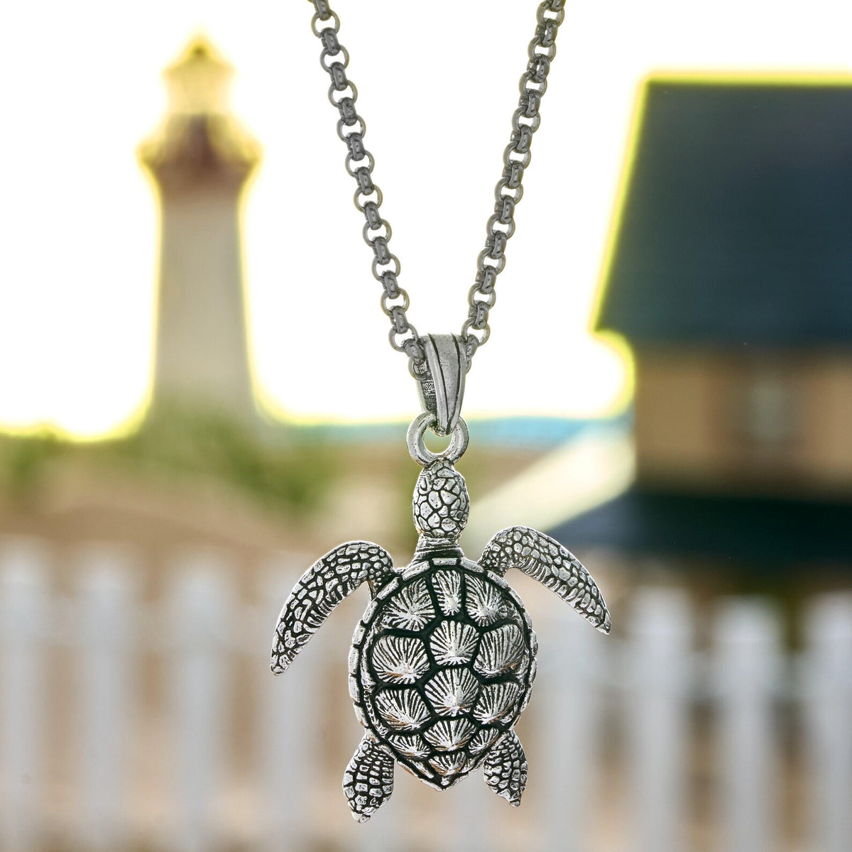 SEA TURTLE EARRING AND NECKLACE SET