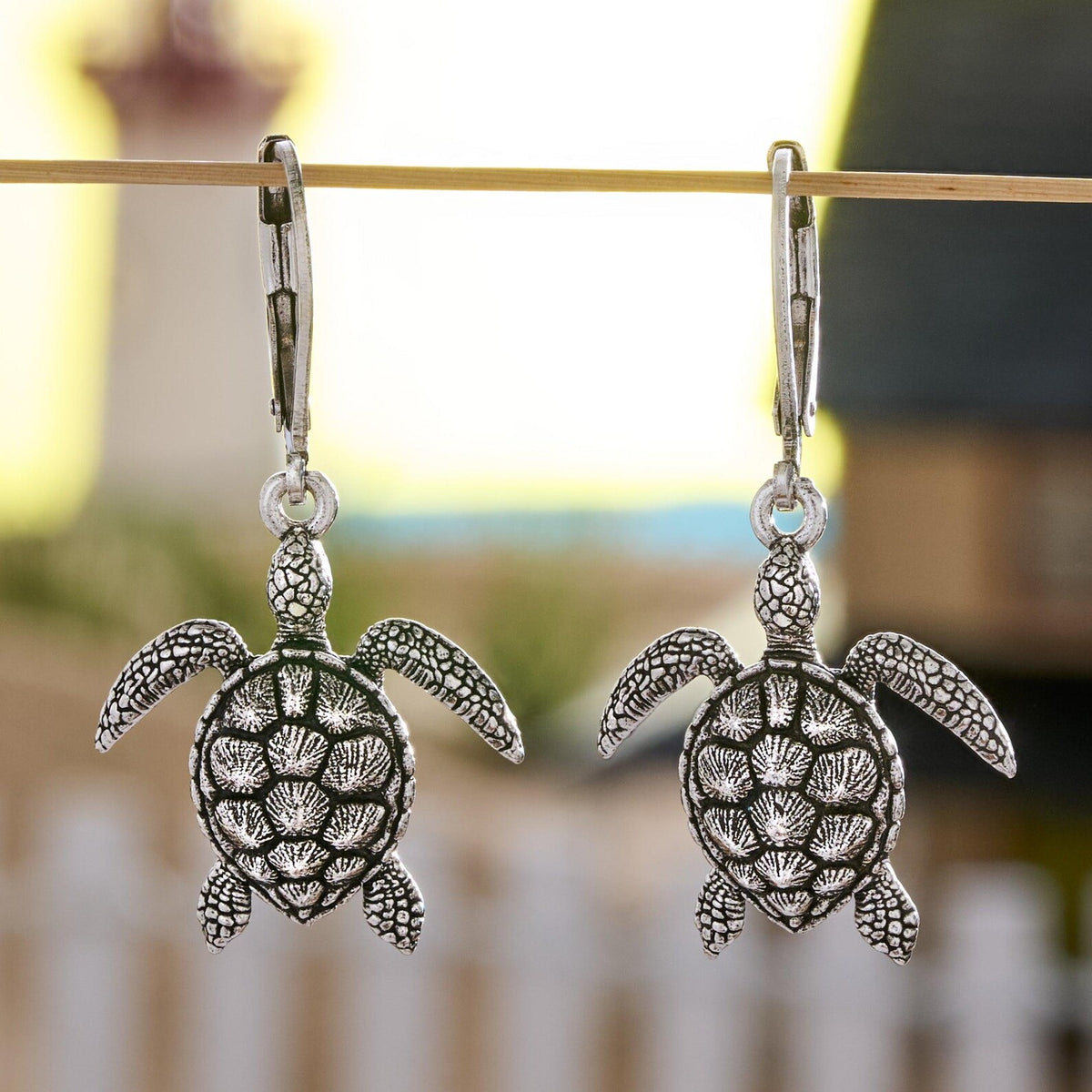 SEA TURTLE EARRING AND NECKLACE SET